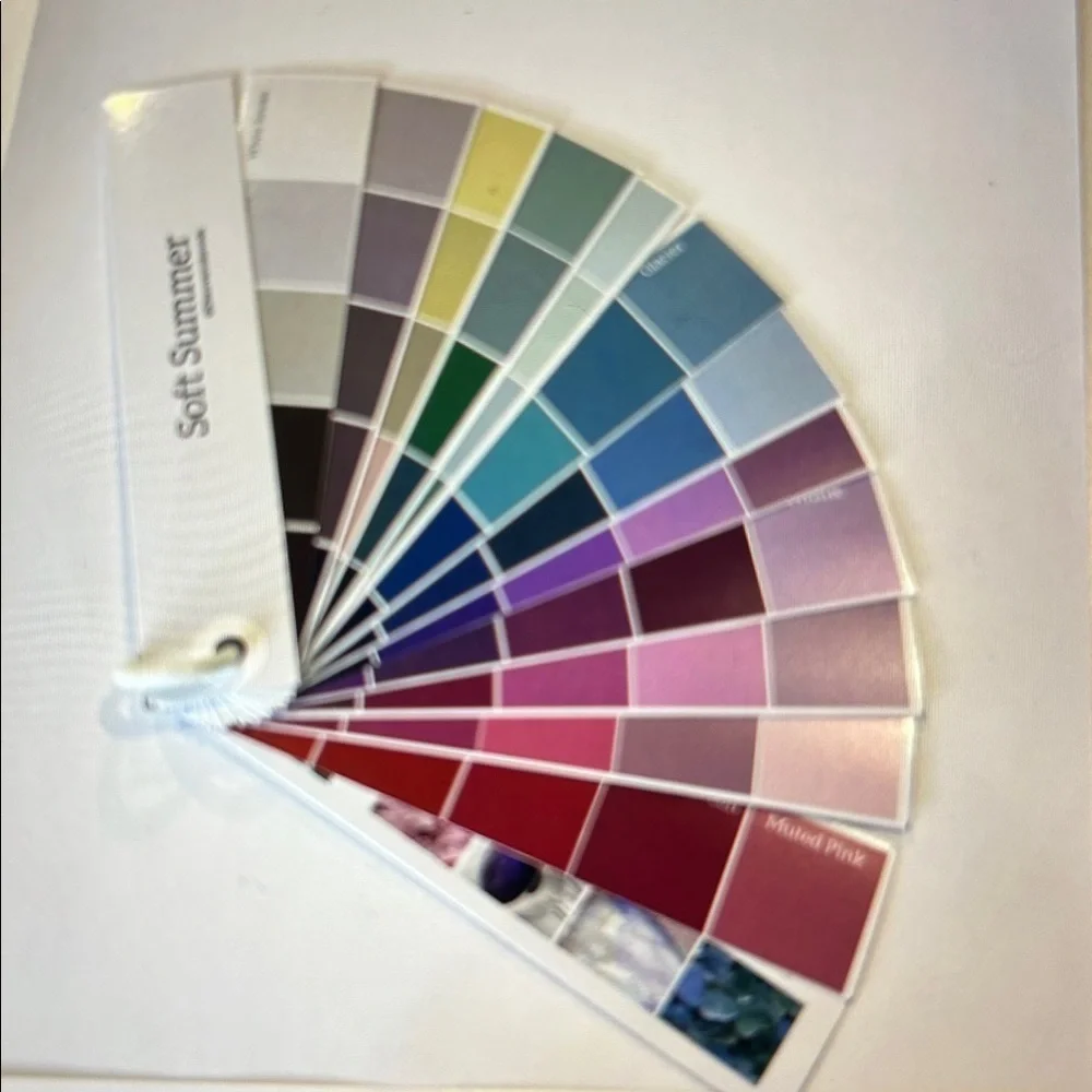 Soft Summer Color Swatch Fan Deck - Personal Color Seasonal analysis - Picture 4 of 14